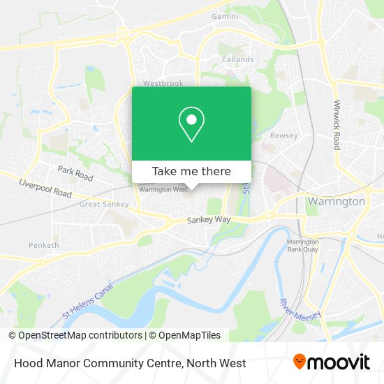 Hood Manor Community Centre map