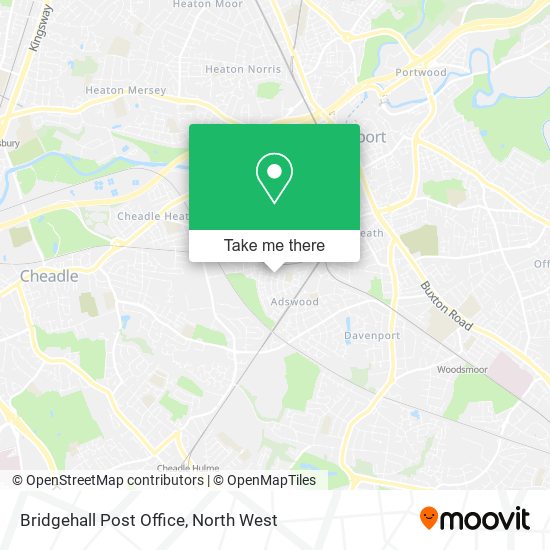 Bridgehall Post Office map