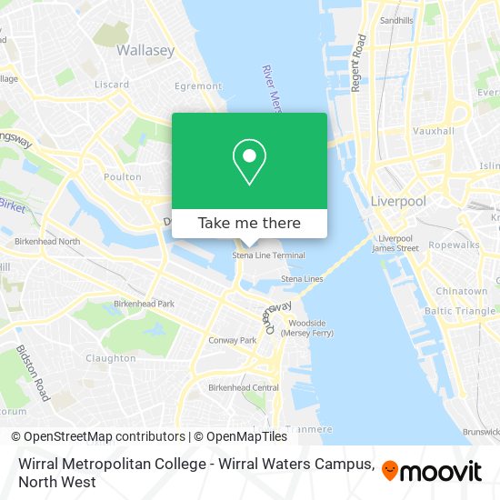 Wirral Metropolitan College - Wirral Waters Campus map
