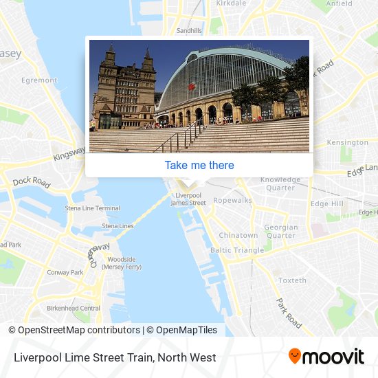 Liverpool Lime Street Train map