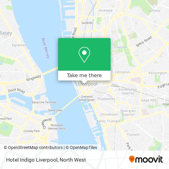 Hotel Indigo Liverpool map