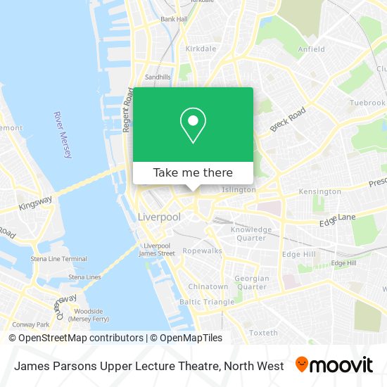 James Parsons Upper Lecture Theatre map