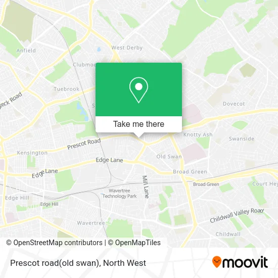 Prescot road(old swan) map