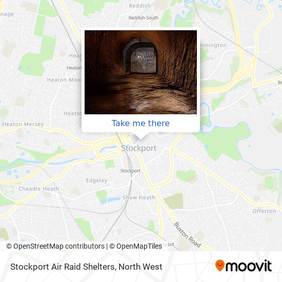 Stockport Air Raid Shelters map