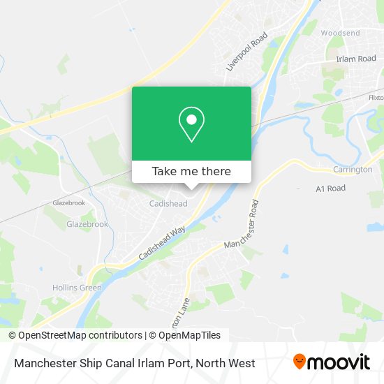 Manchester Ship Canal Irlam Port map