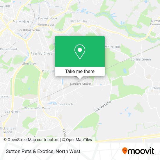 Sutton Pets & Exotics map
