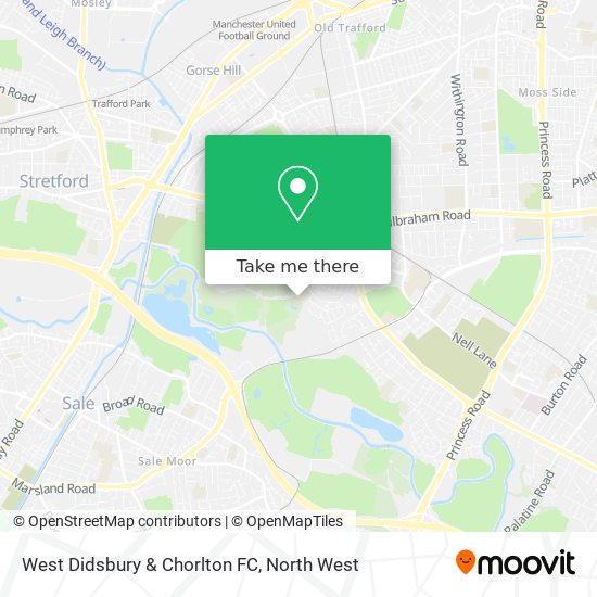 West Didsbury & Chorlton FC map