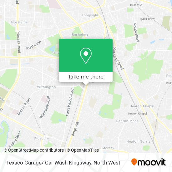 Texaco Garage/ Car Wash Kingsway map