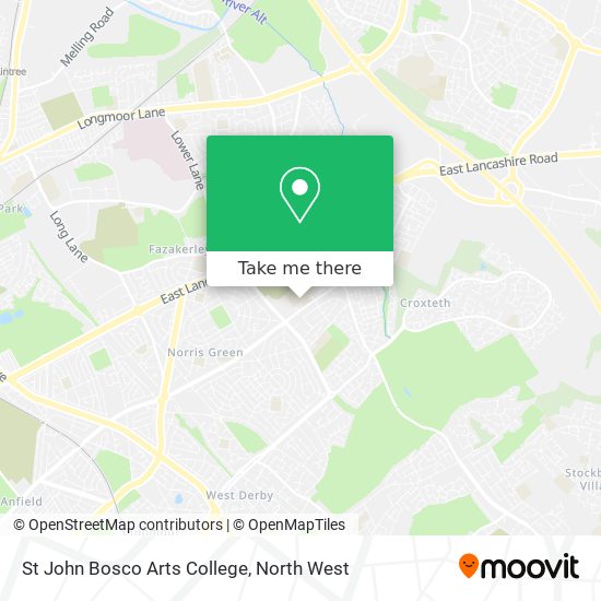 St John Bosco Arts College map