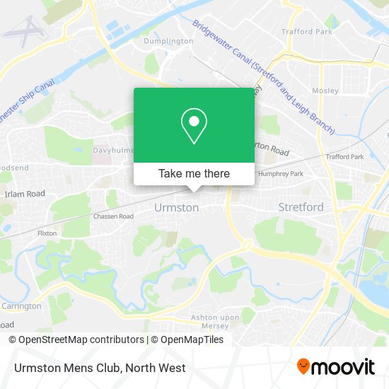 Urmston Mens Club map