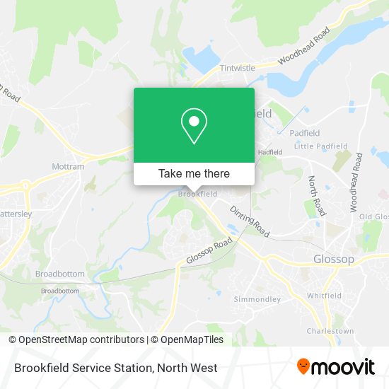 Brookfield Service Station map