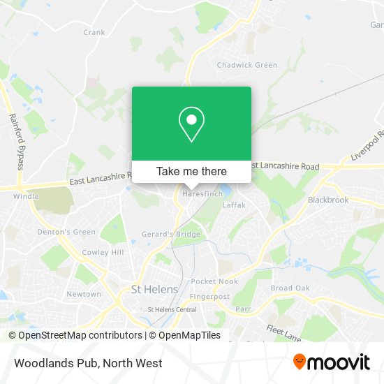 Woodlands Pub map