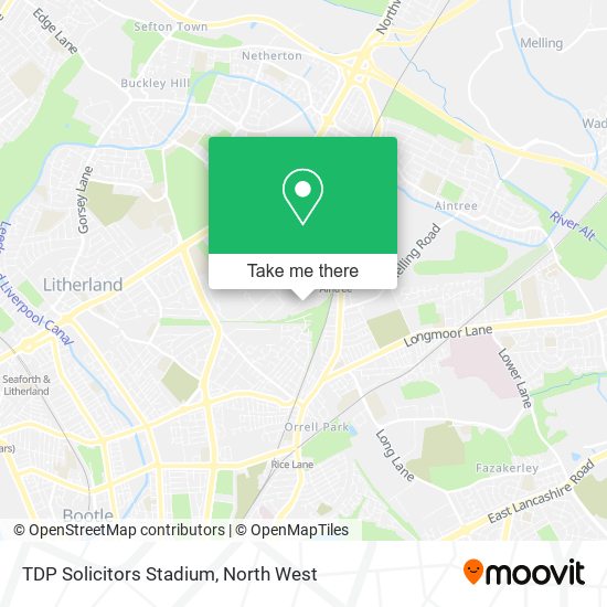TDP Solicitors Stadium map