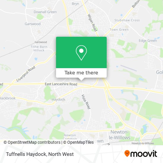 Tuffnells Haydock map