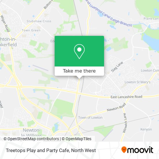 Treetops Play and Party Cafe map