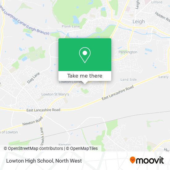 Lowton High School map