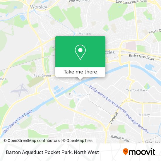 Barton Aqueduct Pocket Park map
