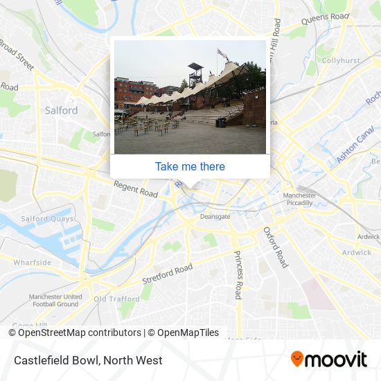 Castlefield Bowl map