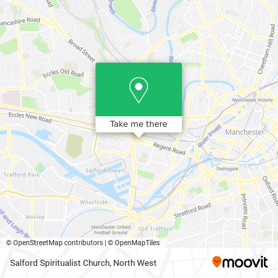 Salford Spiritualist Church map