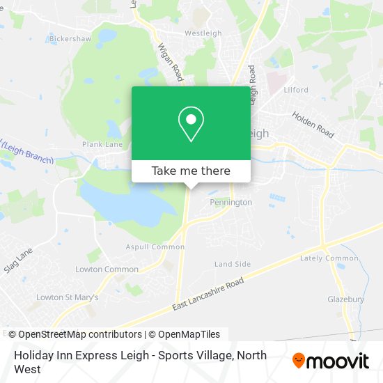 Holiday Inn Express Leigh - Sports Village map