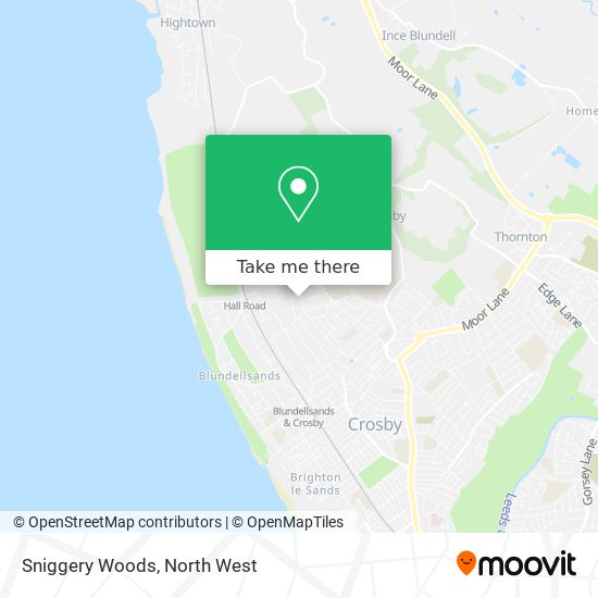 Sniggery Woods map