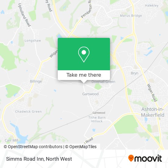 Simms Road Inn map