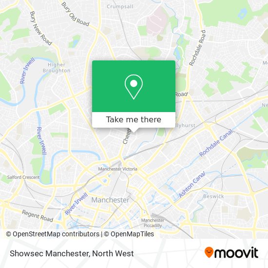 Showsec Manchester map