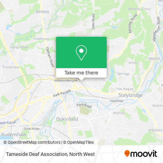 Tameside Deaf Association map