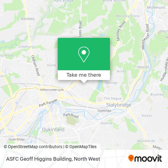 ASFC Geoff Higgins Building map