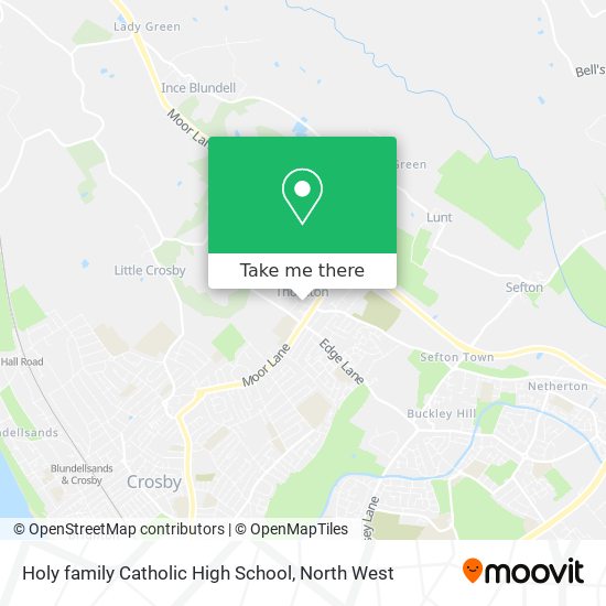 Holy family Catholic High School map