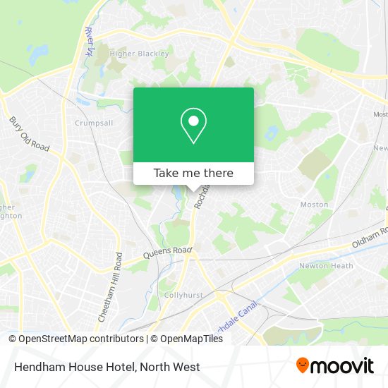 Hendham House Hotel map