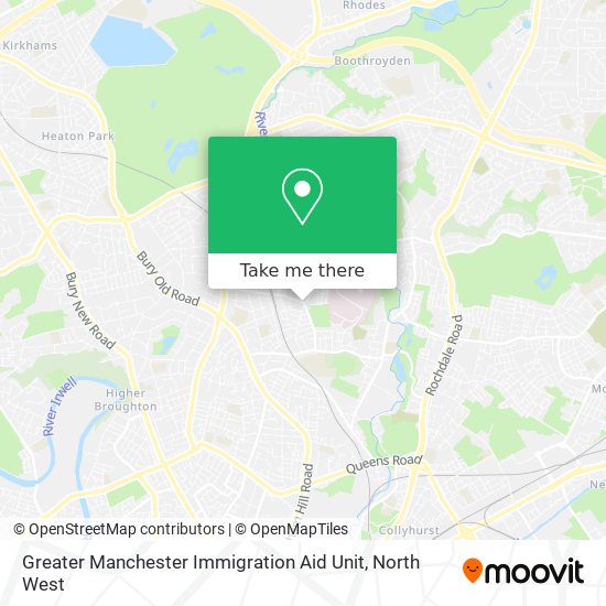 Greater Manchester Immigration Aid Unit map