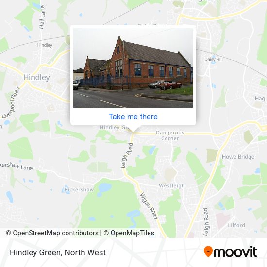 Hindley Green map