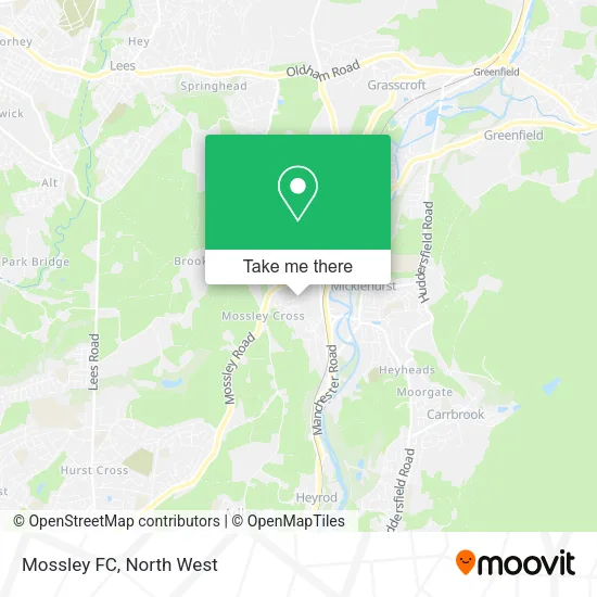 Mossley FC map