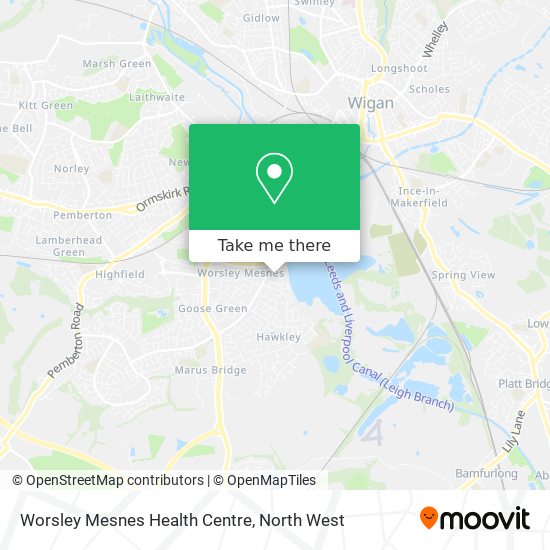 Worsley Mesnes Health Centre map