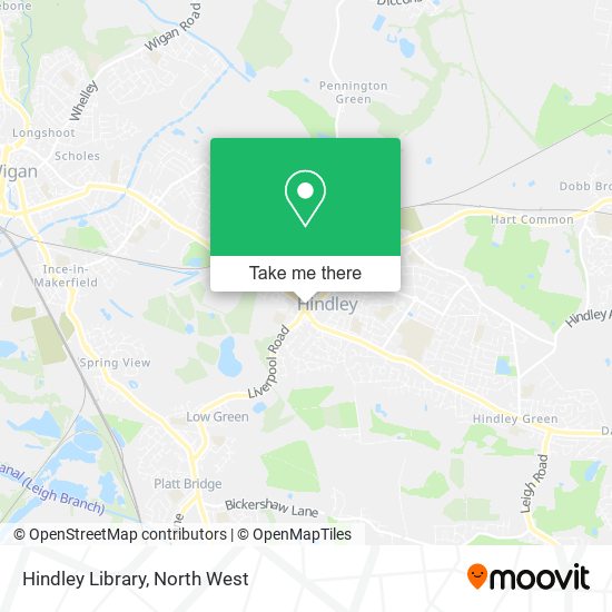 Hindley Library map