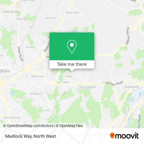 Medlock Way map