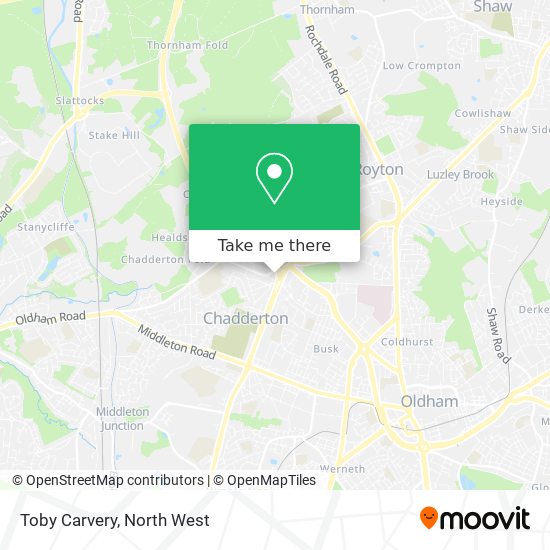 Toby Carvery map