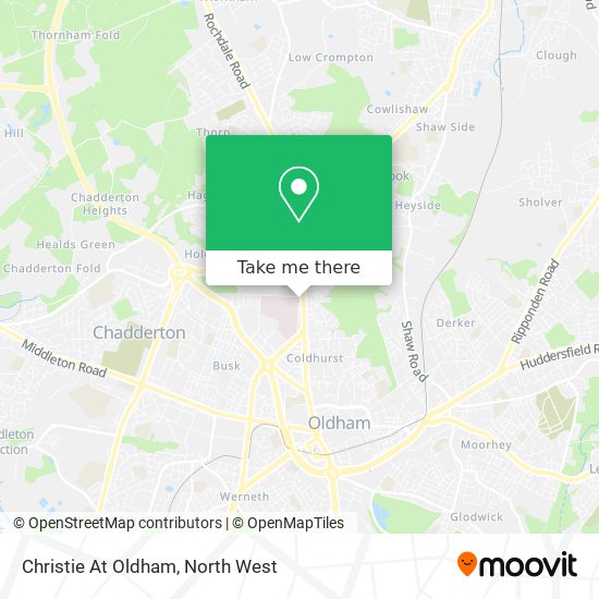 Christie At Oldham map