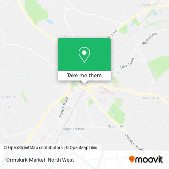 Ormskirk Market map