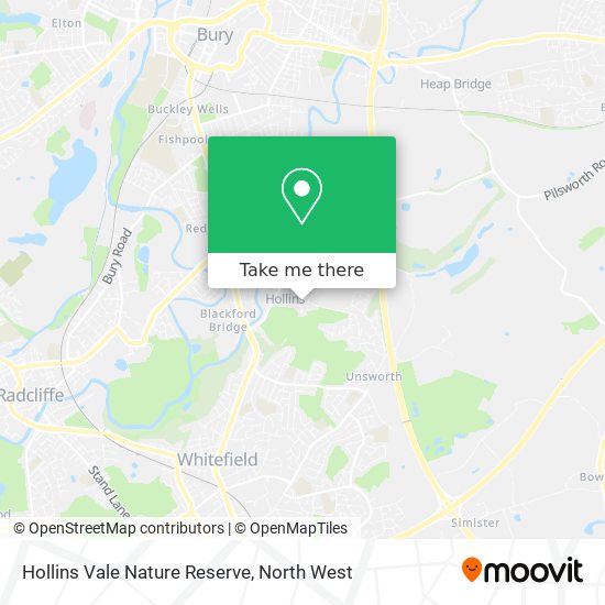 Hollins Vale Nature Reserve map