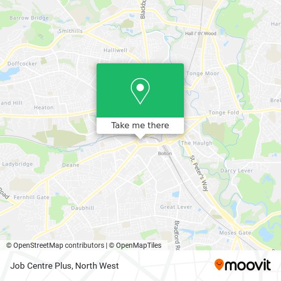 Job Centre Plus map