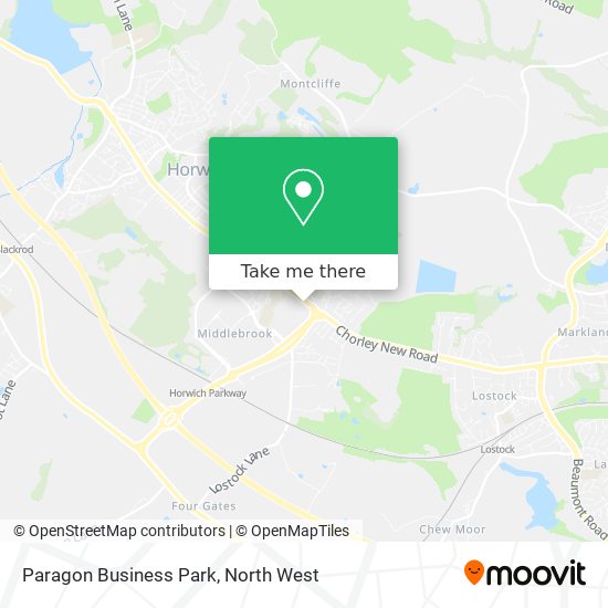 How to get to Paragon Business Park in Horwich by Bus or Train