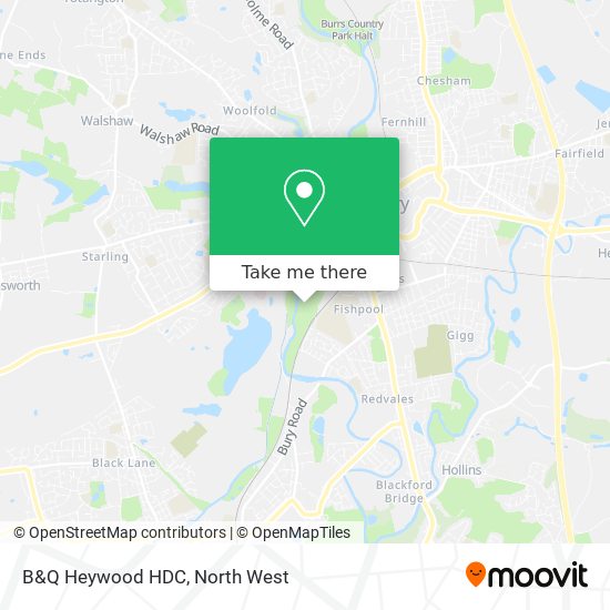 B&Q Heywood HDC map