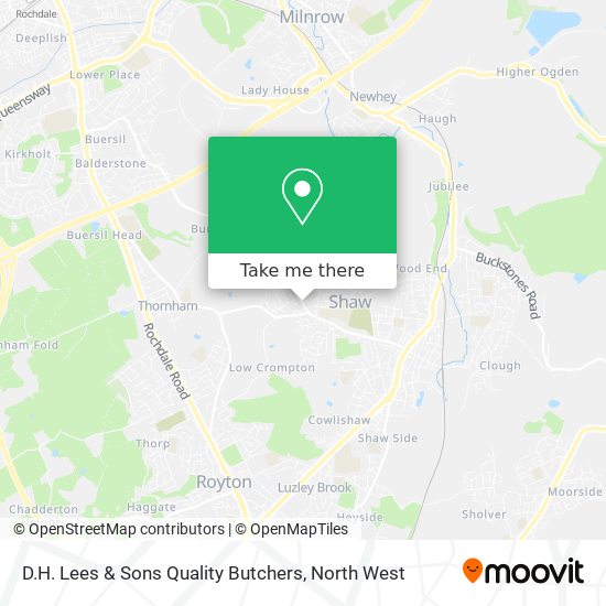 D.H. Lees & Sons Quality Butchers map