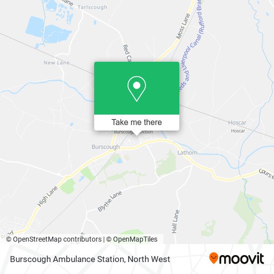 Burscough Ambulance Station map