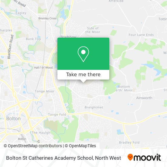 Bolton St Catherines Academy School map
