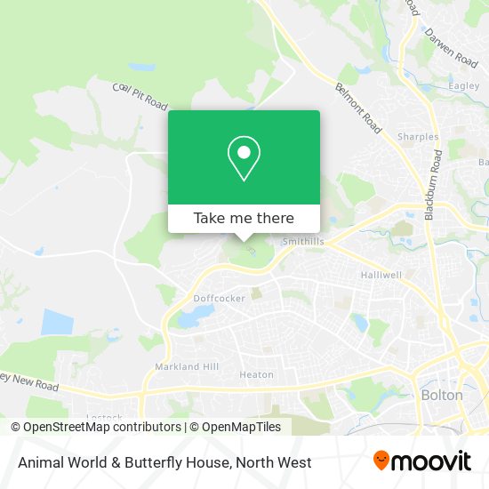 Animal World & Butterfly House map