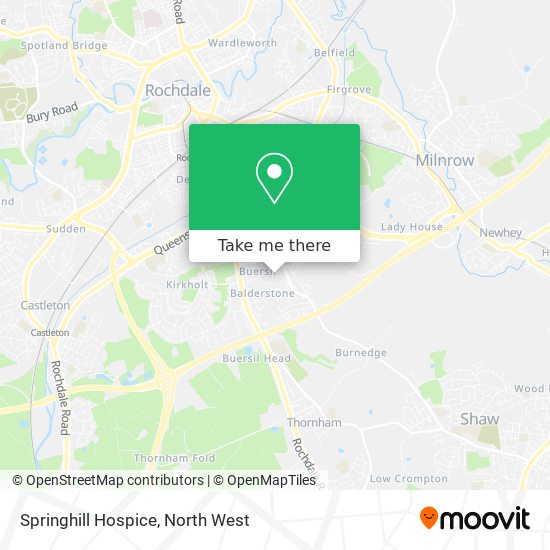 Springhill Hospice map