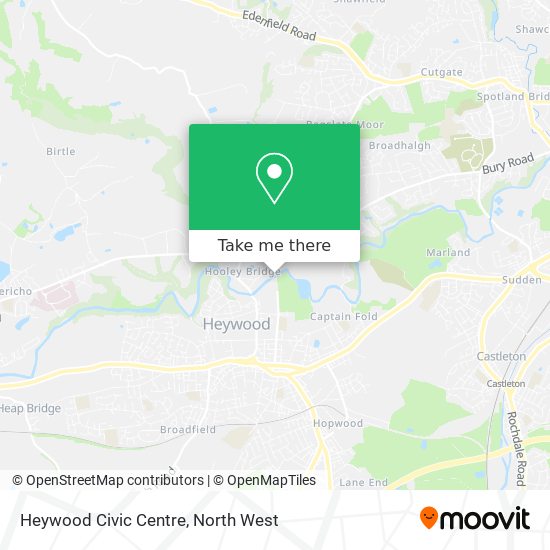 Heywood Civic Centre map